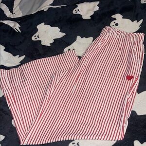 Sincerely Jules red and white striped pants